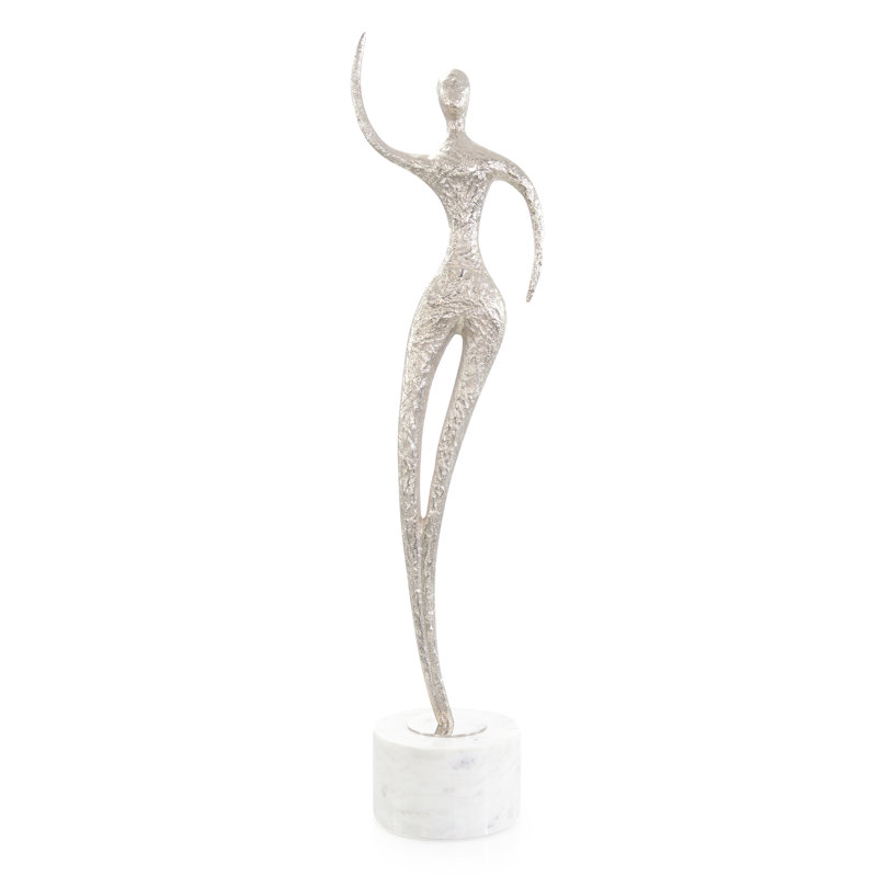 Sculpture Spectral Silhouette sur marbre II, nickel