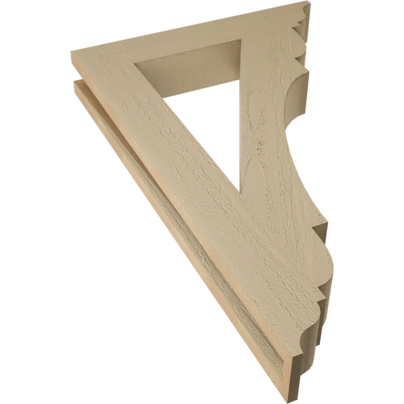 Support en bois de cèdre brut olympique Traditional, H 32 po x l 3,5 po x P 20 po