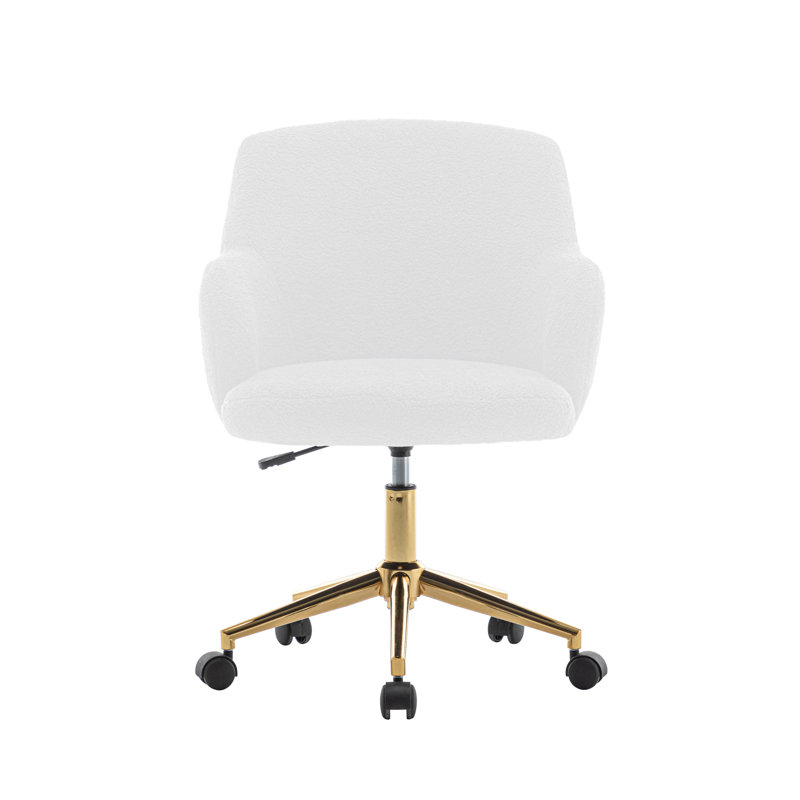 Chaise de bureau Dylon Teddy, Blanc