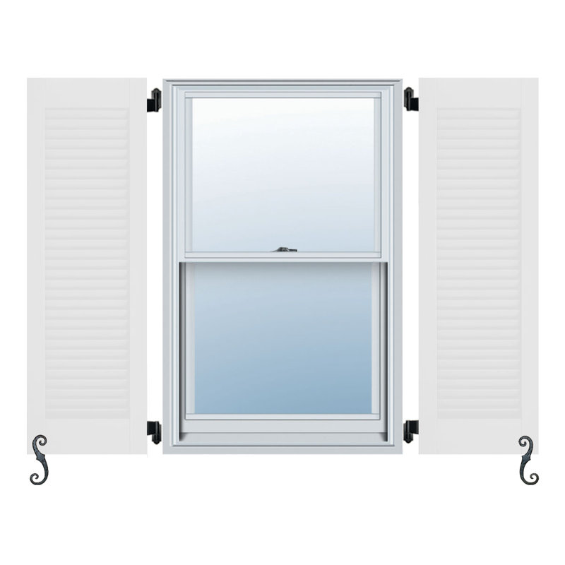 Paire de volets Atlantic, Blanc, 18 po, 53 po