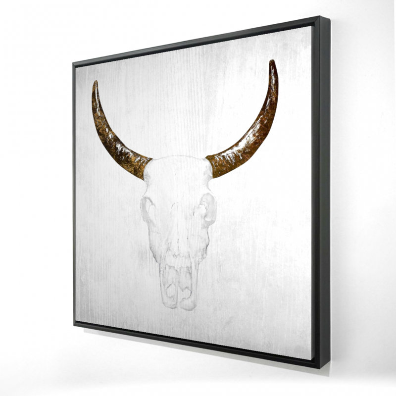 «Bull Skull with Brown Horns»