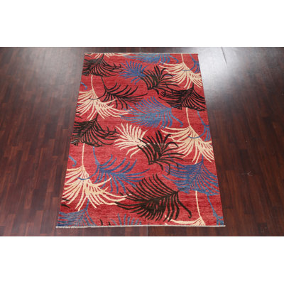 Tapis oriental à motif de légumes Gabbeh 7 x 10