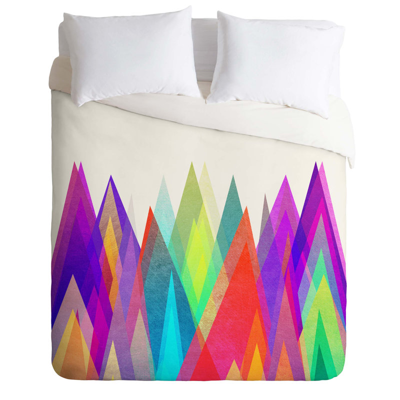 Elisabeth Fredriksson Polyester Geometric Shapes Duvet Cover, King Duvet Cover + 2 King Shams