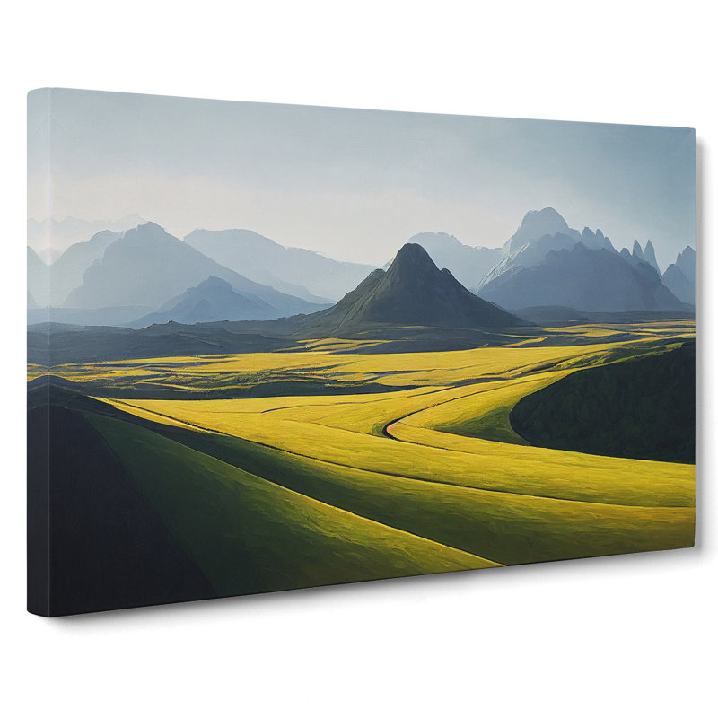 Passionate Mountain Landscape - Wrapped Canvas, 35cm H x 50cm W x 3cm D