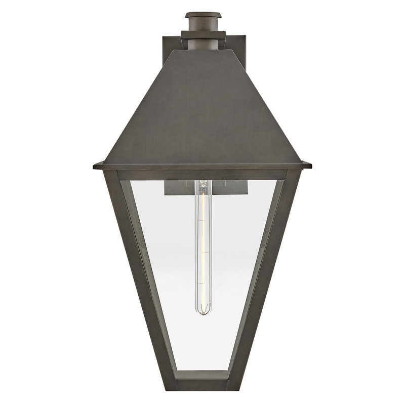 Endsley Single Light Outdoor Aluminum Wall Mount Lantern - Height Adjustable