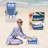 Ultimate Heavy Duty High Seat Aluminum Folding Backpack Beach Chair for Adults | Lay Flat, 5 Reclining Positions | Removable Insulated Cooler Pouch & Canopy for UV Protection-385802348