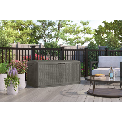 124 Gallon Water Resistant Herringbone Deck Box