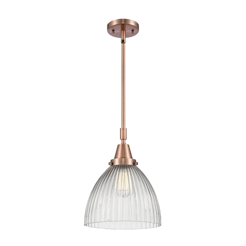 1 - Light Single Pendant, LED, Antique Copper