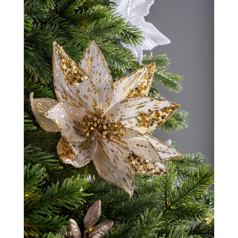 Fabric Poinsettia Arrangement
