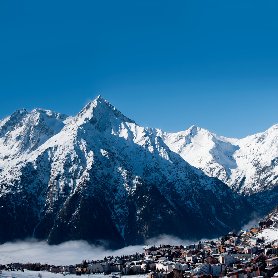 Frankreich Skigebiet - Kunstdrucke auf Leinwand