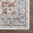 Brookdene Oriental Machine Washable Orange/Gray Area Rug-1289986396