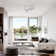 Kemp 52" 3 -ABS-Blade Propeller Modern Ceiling Fans no Light and with Remote Control