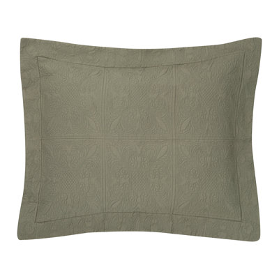 Sage Matelasse Cotton Sham