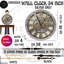 Horloge murale ronde surdimensionnée de 24 po pour le salon avec la collection America-73808852