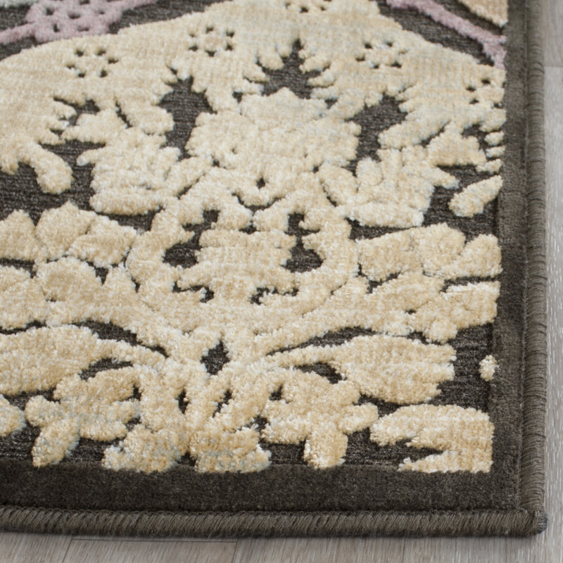 Payne Damask Viscose Area Rug, Runner 66 x 244 cm