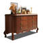 Buffet en bois de cerisier antique français à six tiroirs pour la salle à manger-1645596752