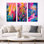 Vibrant Forest Path – Fauvism Framed 3 Piece Wall Art