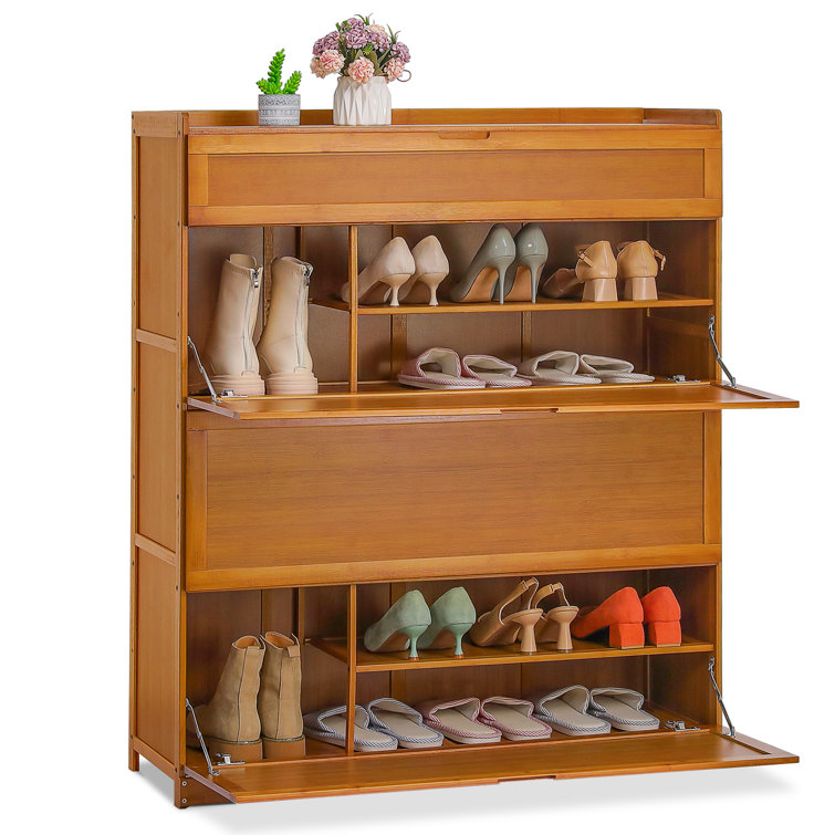 https://assets.wfcdn.com/im/50032625/resize-h755-w755%5Ecompr-r85/2104/210499845/7-Tiers+Bamboo+Shoe+Rack+with+Door%2C+36+Pairs+Organizer+Storage+Shoes+Shelf+Cabinet+for+Hallway.jpg