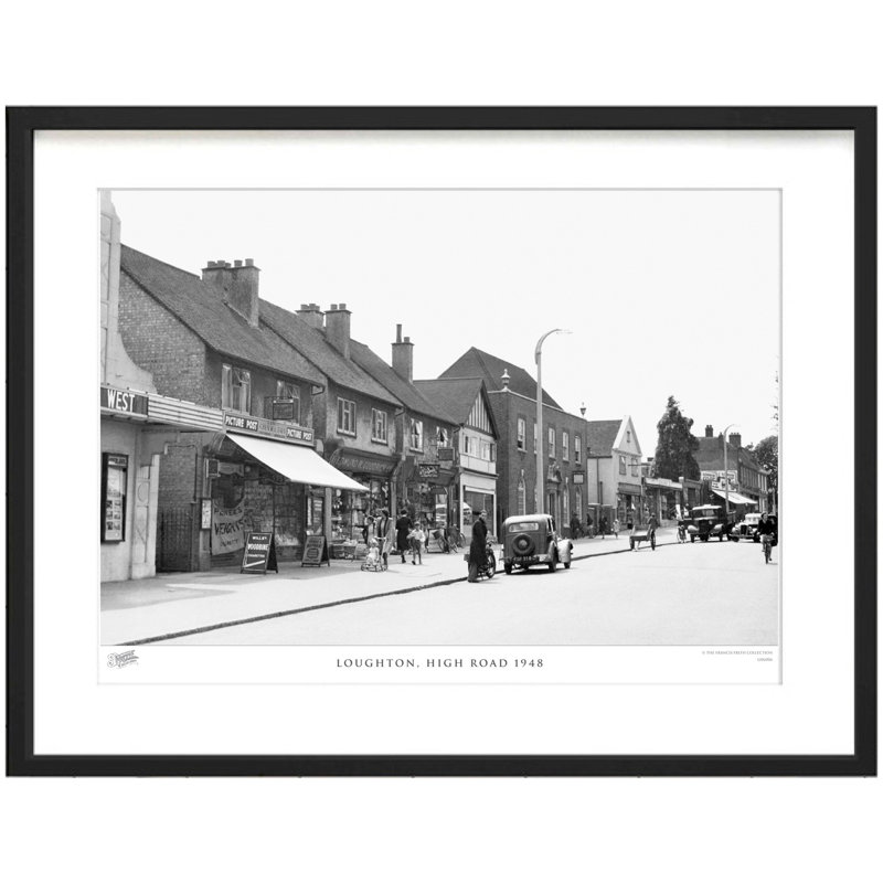 Loughton, High Road 1948 by Francis Frith - Single Picture Frame Print, 60cm H x 80cm W x 2.3cm D