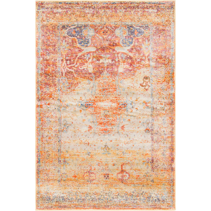 Polli Oriental Indoor Rug, Rectangle 5'1" x 8'