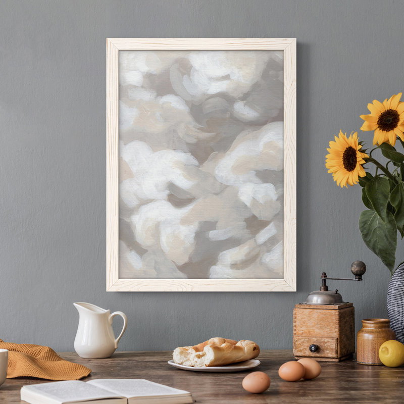«Abstract Cumulus I», toile encadrée de qualité supérieure - prête à être accrochée, H 37,5 po x l 27,5 po x P 1 po