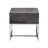 Rectangular End Table With 1 Drawer And Metal Base