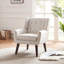 Upholstered Linen Blend Accent Chair-1192272117