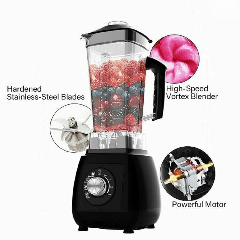 Black 64-oz Single Serve Variable Speed Countertop Blender