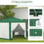 Abri de soleil extérieur hexagonal 13 'x 11' avec trous de drainage et parois latérales, filet de protection pour la détente