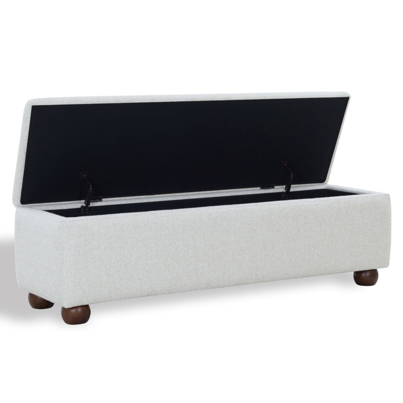 Banc de rangement Lucja Boucle, Taupe