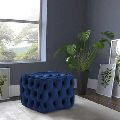 Crooks 75cm Wide Tufted Square Ottoman