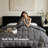 Goose Down Feather Comforter – Hypoallergenic, 100% Cotton Cover, Hotel Luxury All-Season Duvet Insert-1908802492
