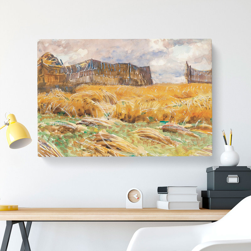 Field In France by John Singer Sargent - Wrapped Canvas Painting, 35cm H x 50cm W x 3cm D