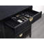 Commode 8 tiroirs Orlandis - noir