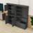 Storage Cabinet and Hall Tree Combination, with Hooks, Storage Cabinet, Open Shelves and Shoe Bench-433331374
