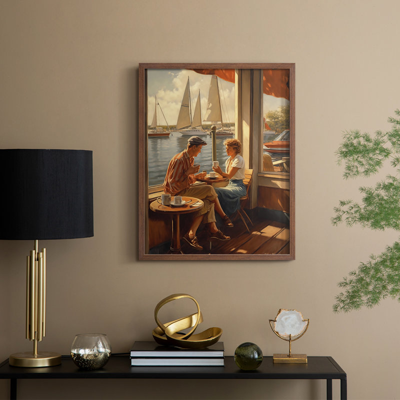 " NAUTICAL Series DCXLI ", 11" H x 9" W, Walnut