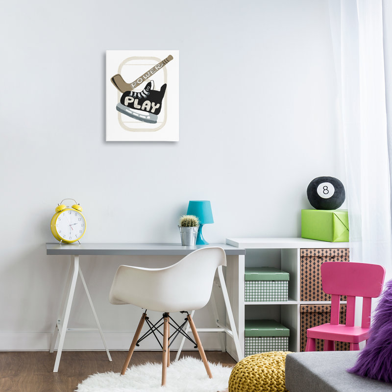 Toile de hockey Power Play, design par Connie Summers, H 20 po x l 16 po