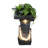 Fountains 33.4" Tall Modern Water Fountain, for Garden Patio Indoor Outdoor, with LED Lights | Concrete / Cement | Tiered Waterfall Fountain