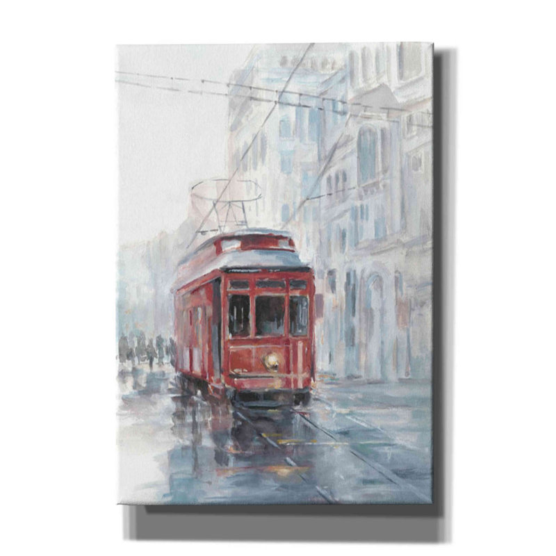 Art mural sur toile Red Barrel Studio® «Watercolor Streetcar Study II» par Ethan Harper, H 26 po x l 18 po x P 0,75 po