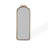 French-Style Bow-Top Wooden Metal Lacquered Frame Full-Length Mirror-403284538