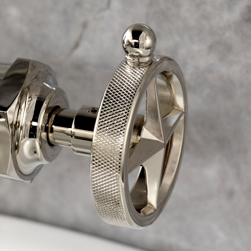 Robinet de salle de bain monocommande à 1 trou Kingston Brass Levante, Nickel poli