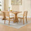 Ensemble de 2 chaises de salle à manger en rotin de style campagnard avec structure en bois franc et revêtement en canne-1086261800-1086261806