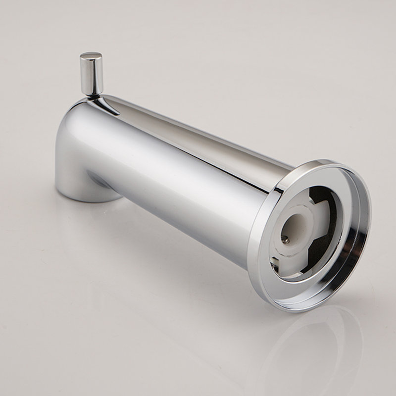 Wall Mounted Tub Spout With Diverter 7 Inch, Chrome
