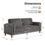 Canapé en tissu 84 po-496415788