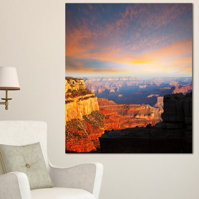 « belle vue of grand canyon », reproduction de photo sur toile tendue