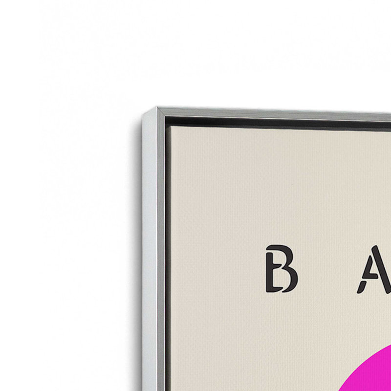 Impression épurée sur toile Bauhaus, H 48,75 po x l 32,75 po, Chrome poli