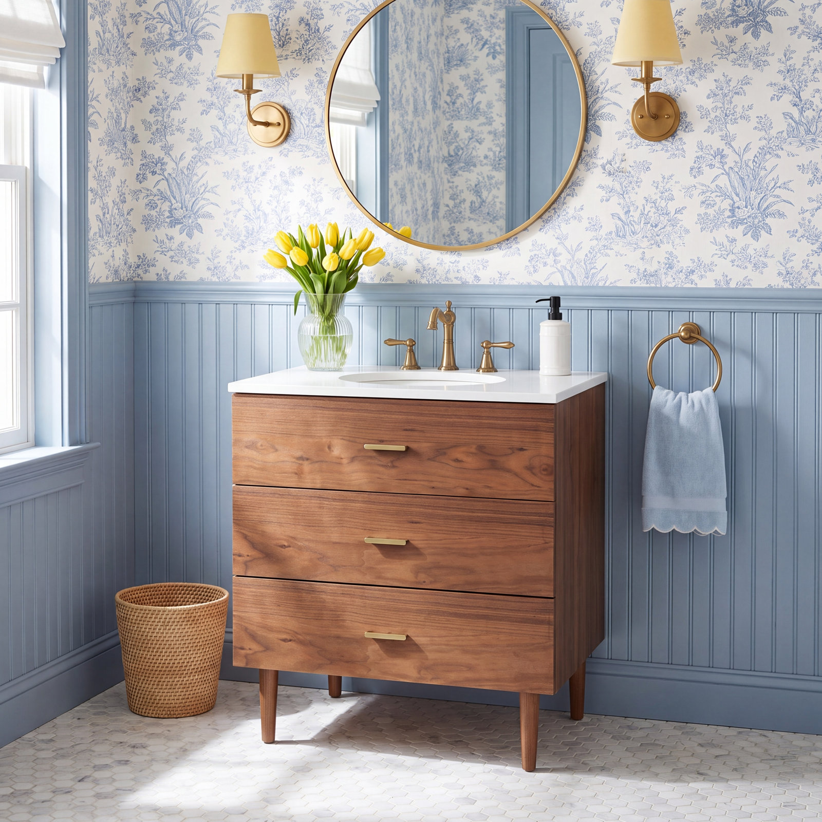 Dondi 30" Walnut Single Bathroom Vanity
