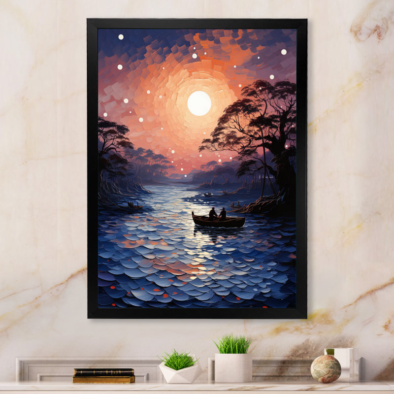 «Tallahassee Hinduisim Sacred River I», reproduction, H 20 po x l 12 po x P 1 po, Cadre photo noir