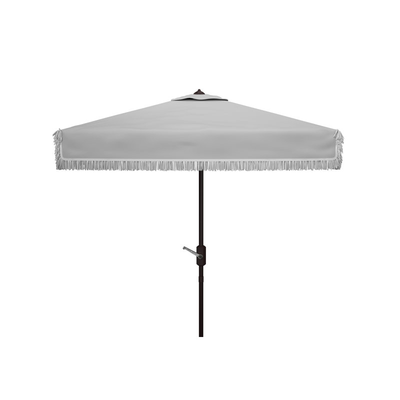 Parasol de marché carré 7,5 pi Lincoln, gris