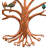 36 Inch Wide Tree of Life Metal Outdoor Wall Decor with Multi Color Weather Resistant Finish for Indoor and Outdoor Home Accent-128966402